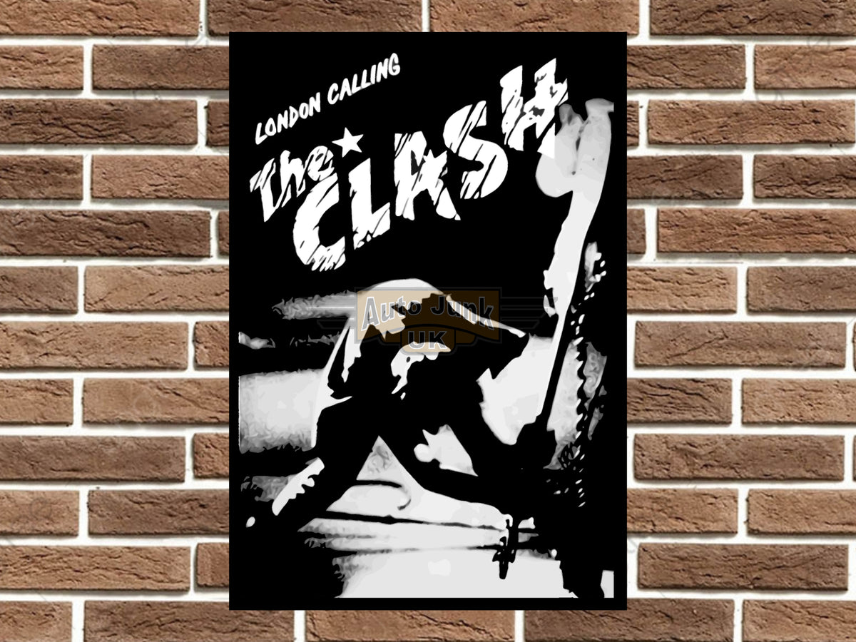The Clash Metal Poster Sign