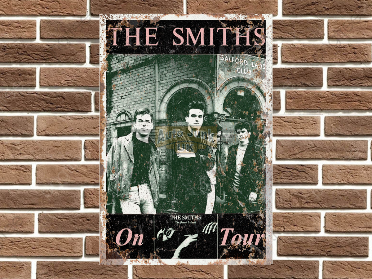 The Smiths on Tour Metal Poster Sign