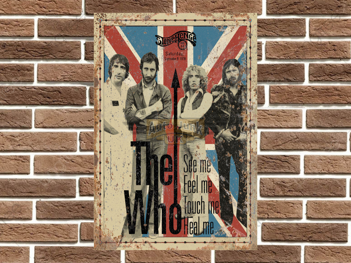 The Who Metal Poster Sign