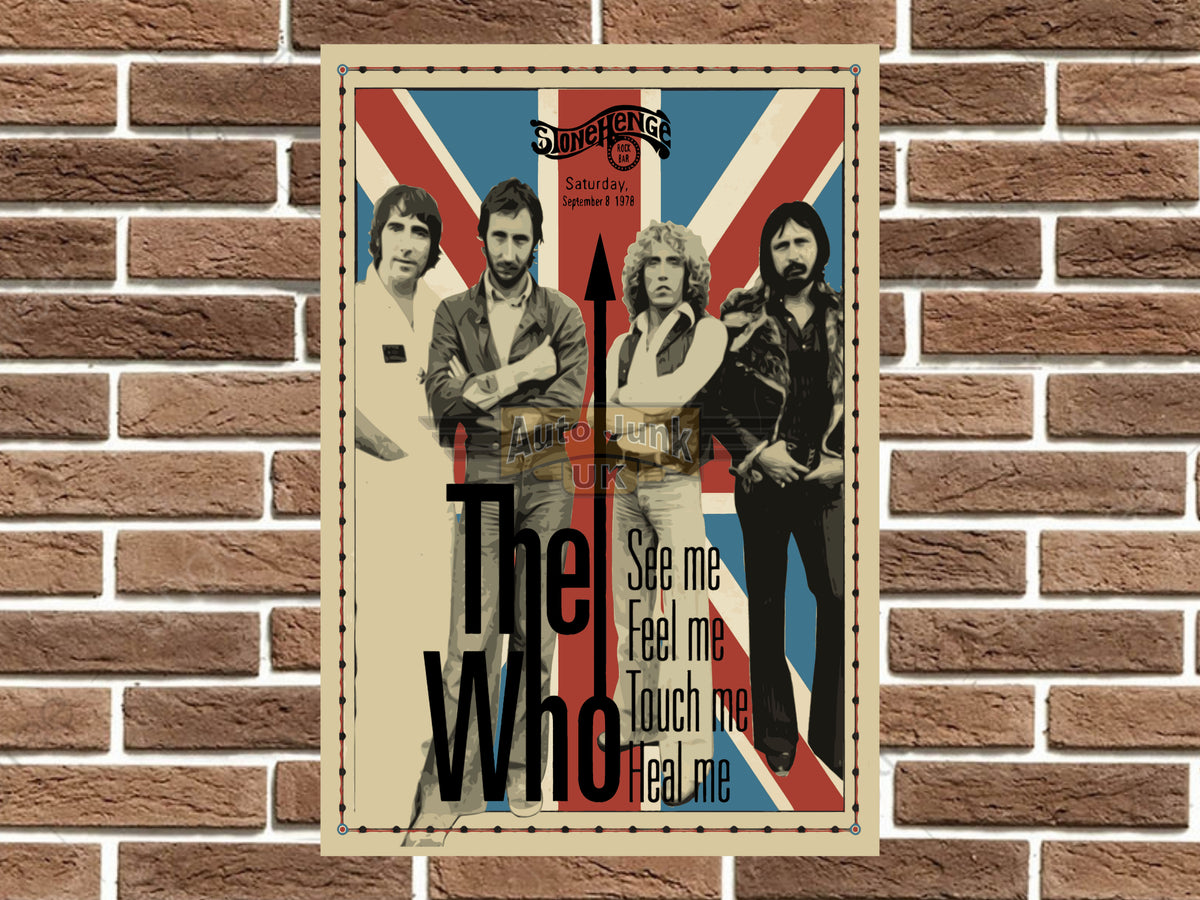The Who Metal Poster Sign