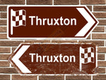 Thruxton Motor Circuit Metal Road Sign