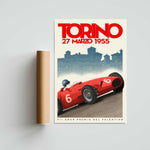 Torino Grand Prix 1955 Paper Poster