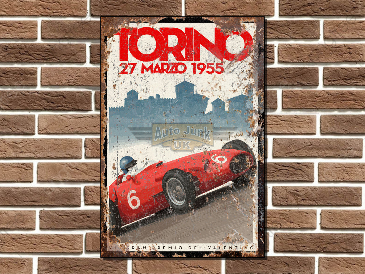 Torino Grand Prix Metal Sign