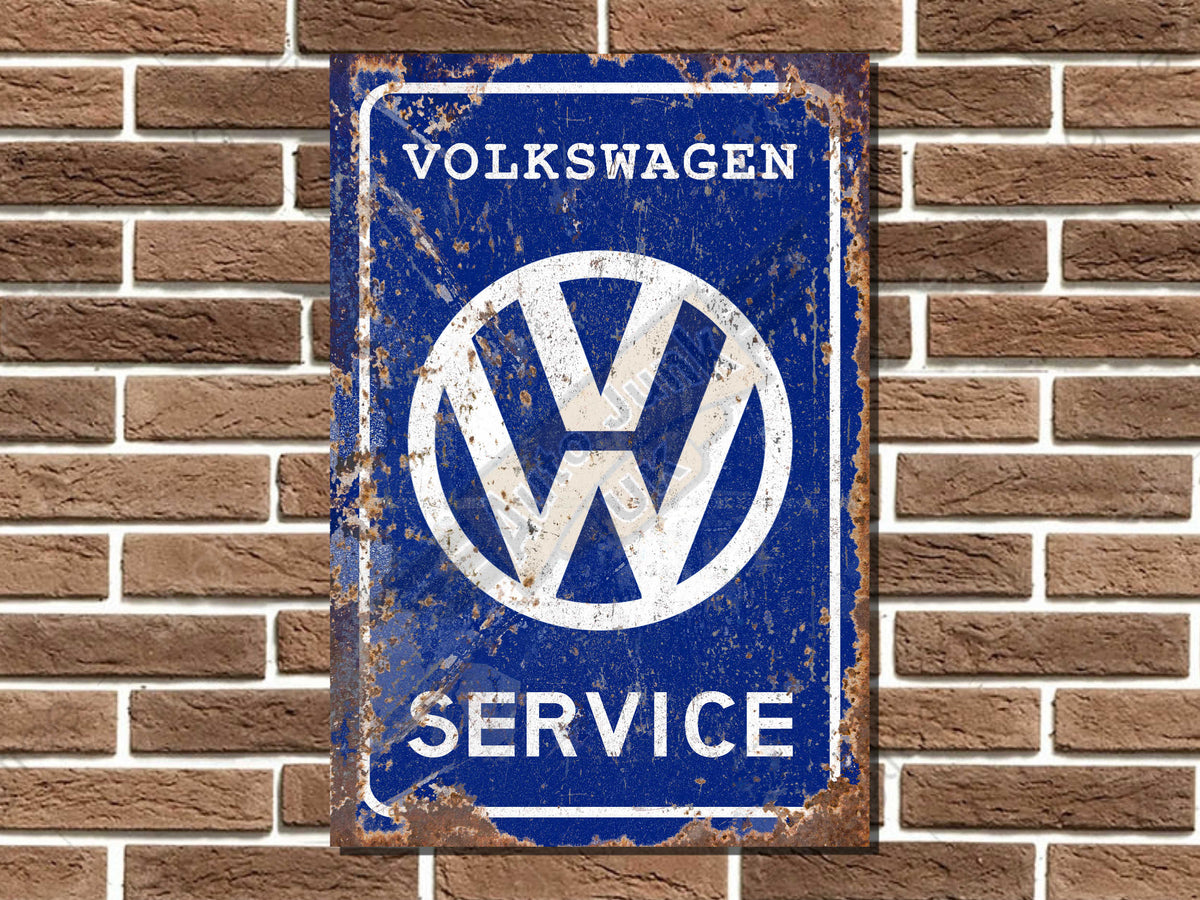 Volkswagen Service Metal Sign