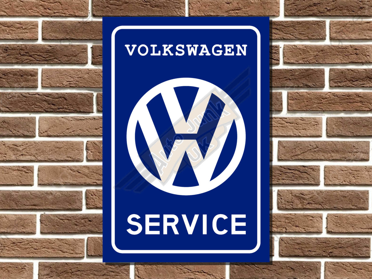 Volkswagen Service Metal Sign