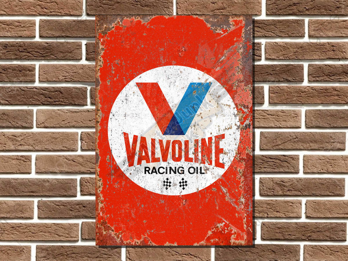 Valvoline Racing Oil Metal Sign