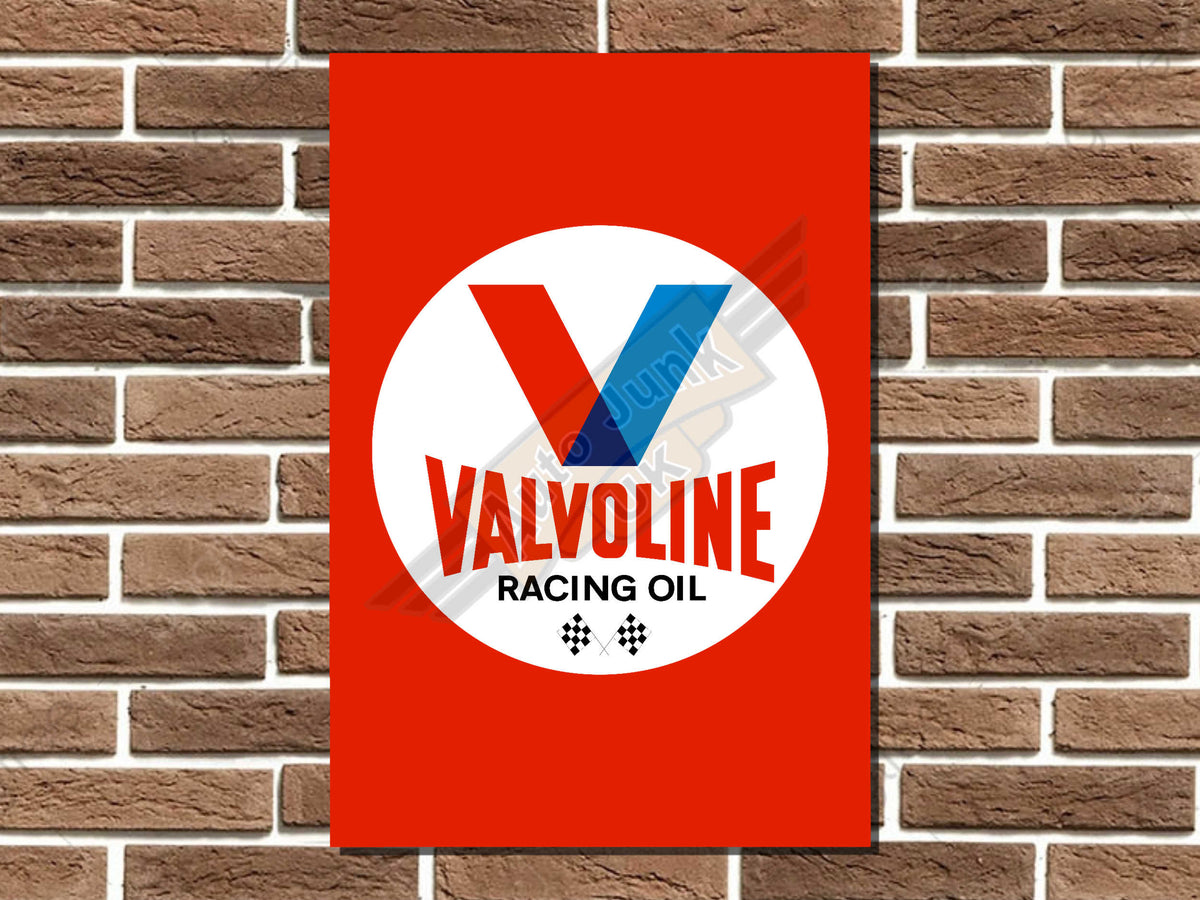 Valvoline Racing Oil Metal Sign