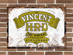 Vincent Motorcycles Metal Sign