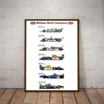 Williams World Champions Paper Poster