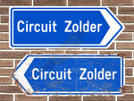 Circuit Zolder Metal Road Sign