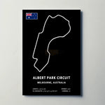 Albert Park Circuit Paper Poster