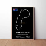 Albert Park Circuit Paper Poster