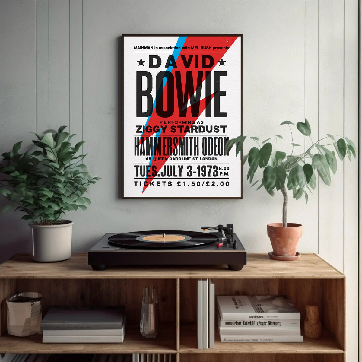 David Bowie Ziggy Stardust Paper Poster