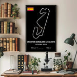 Circuit de Barcelona Catalunya Circuit Paper Poster