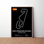 Circuit de Barcelona Catalunya Circuit Paper Poster