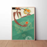 Aperol Spritz Paper Poster