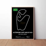Autodromo Jose Carlos Pace Circuit Paper Poster