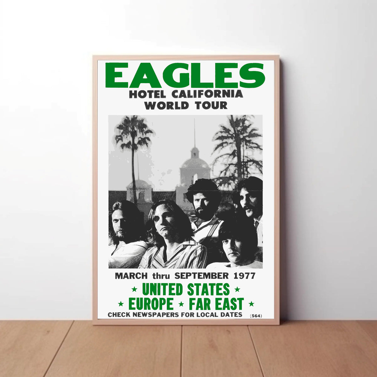 Eagles Hotel California Paper Poster