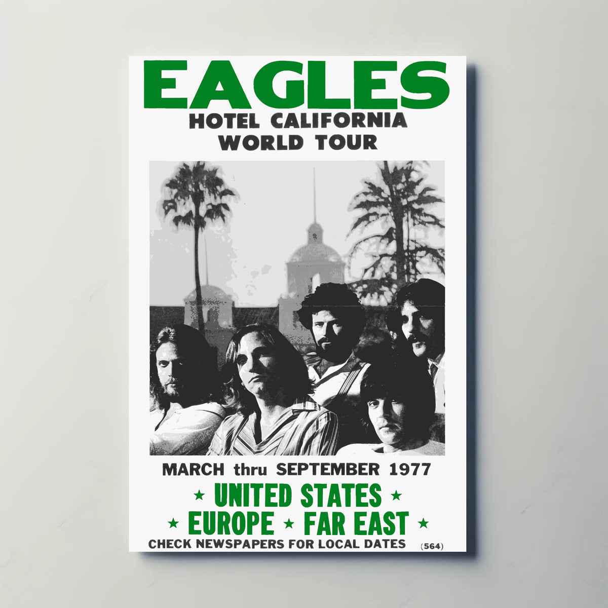 Eagles Hotel California Paper Poster