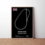 Brooklands Circuit Paper Poster