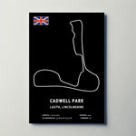 Cadwell Park Circuit Paper Poster