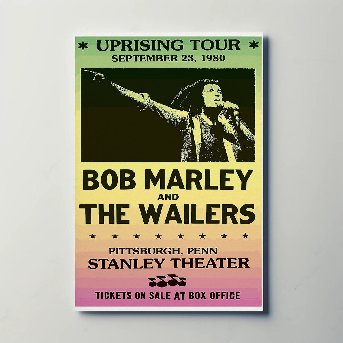 Bob Marley and The Wailers Paper Poster