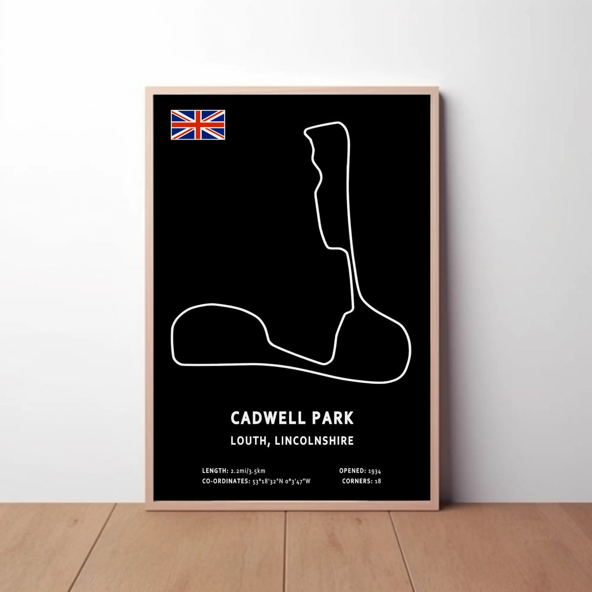 Cadwell Park Circuit Paper Poster