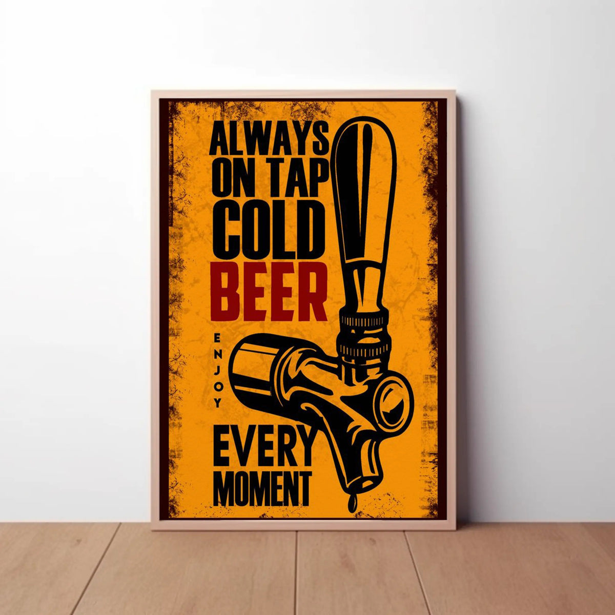 Cold Beer On Tap Paper Poster