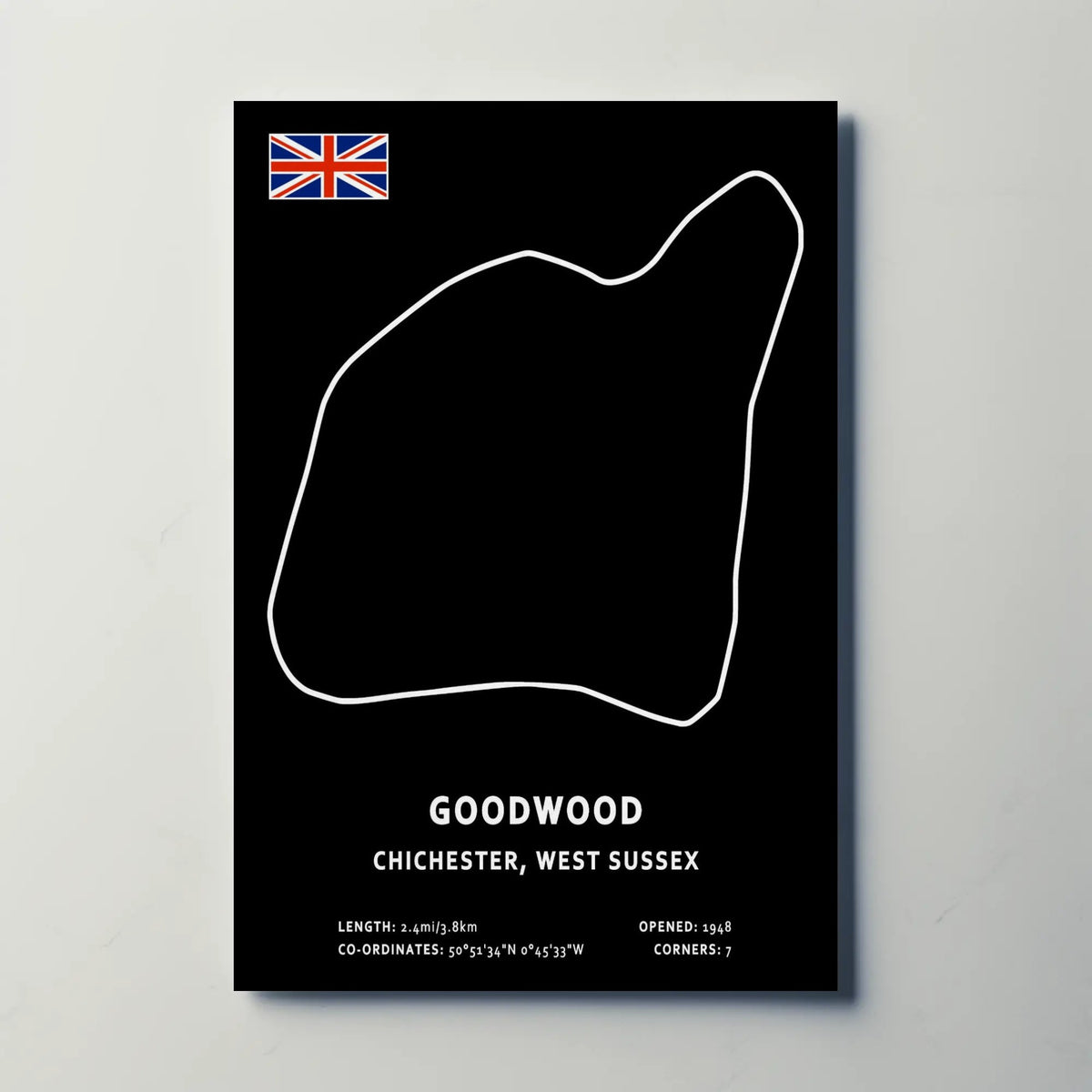 Goodwood Circuit Paper Poster
