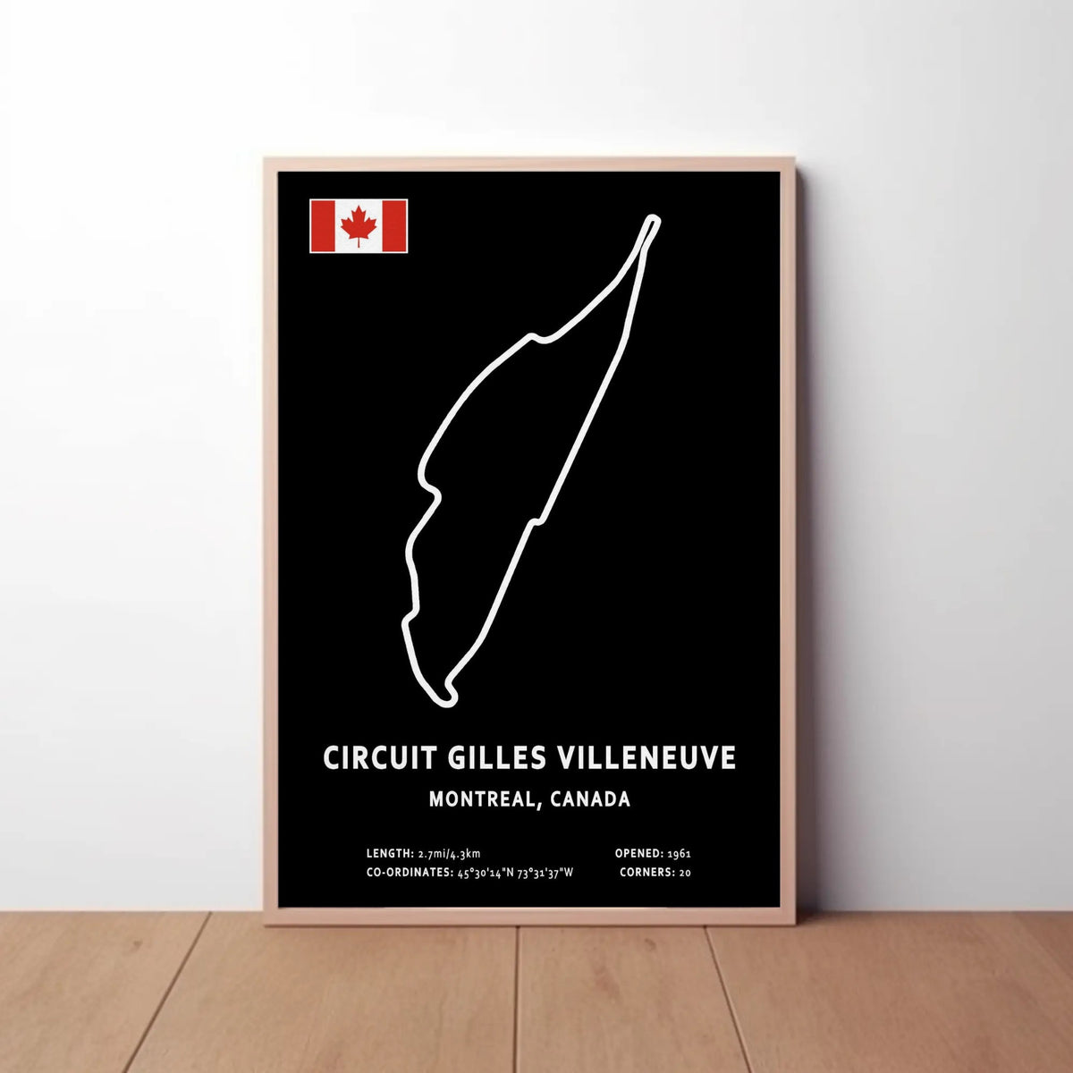 Circuit Gilles Villeneuve Paper Poster