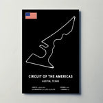 Circuit of The Americas Circuit Paper Poster