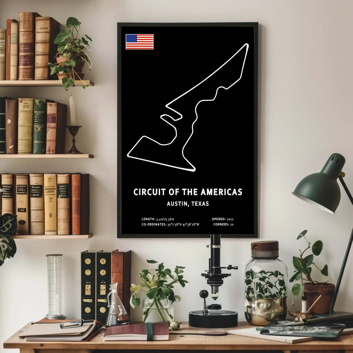 Circuit of The Americas Circuit Paper Poster