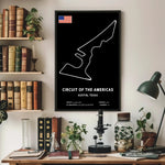 Circuit of The Americas Circuit Paper Poster