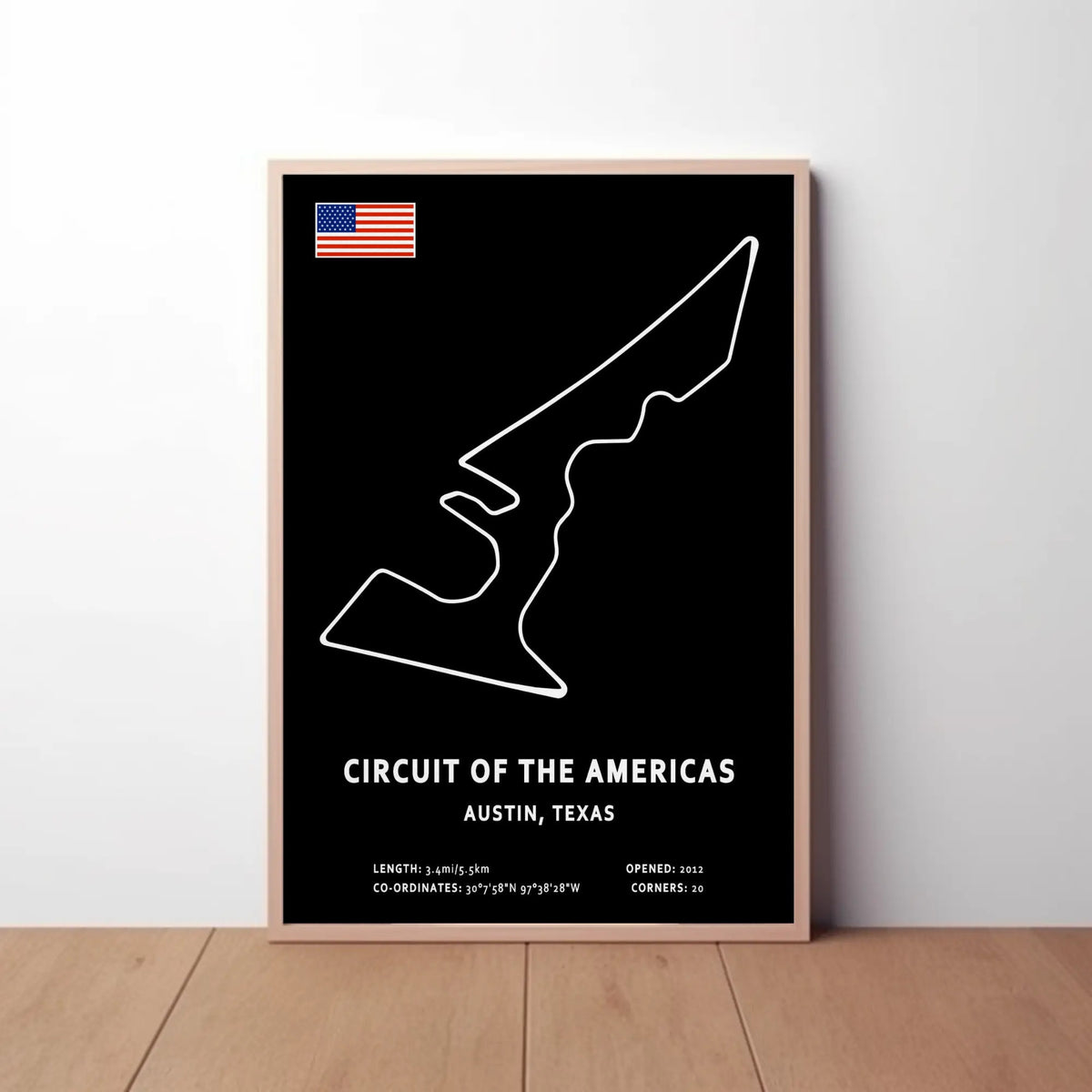 Circuit of The Americas Circuit Paper Poster