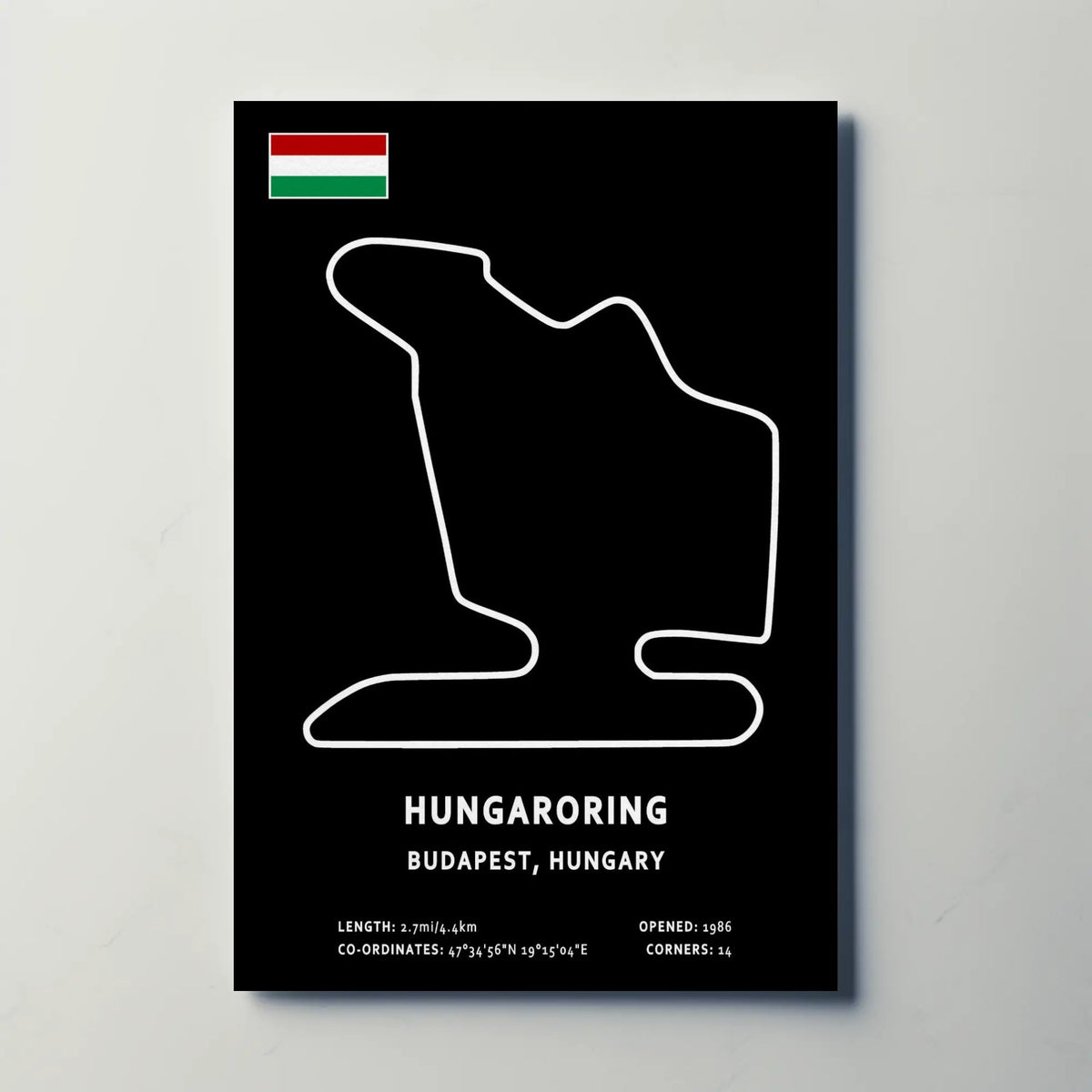 Hungaroring Circuit Paper Poster