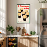 Guinness a Day Paper Poster