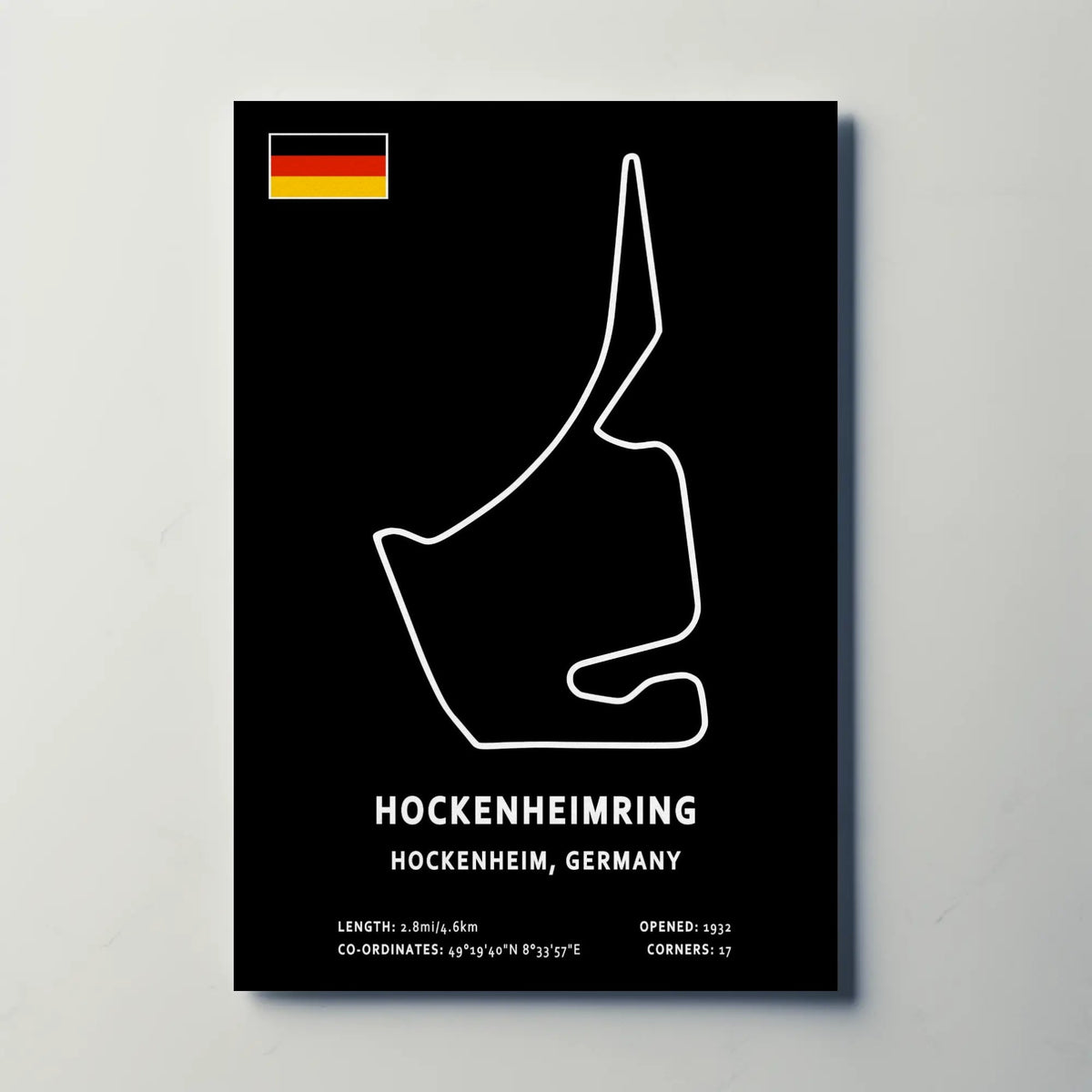 Hockenheimring Circuit Paper Poster