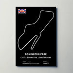 Donington Park Circuit Paper Poster