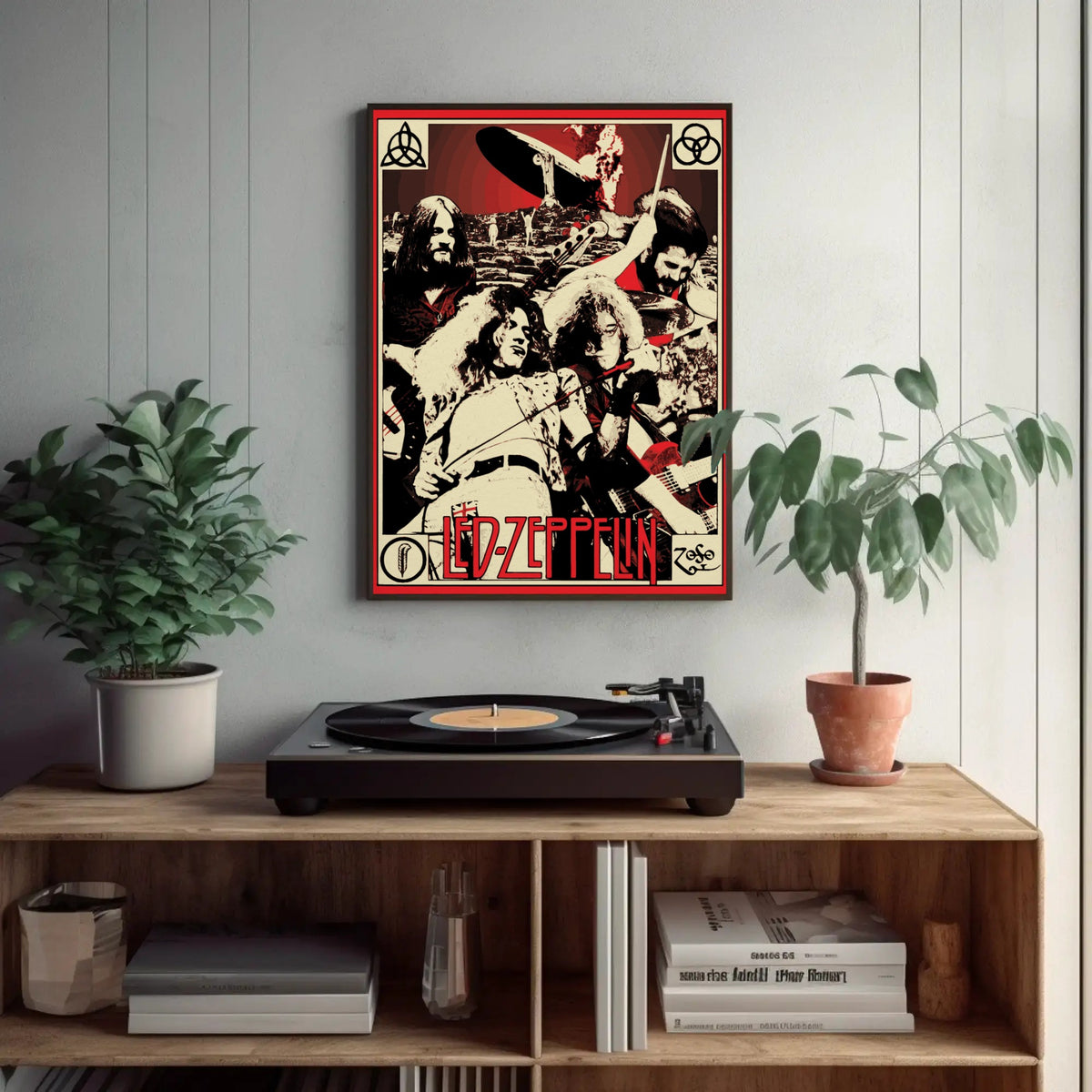 Led Zeppelin Paper Poster