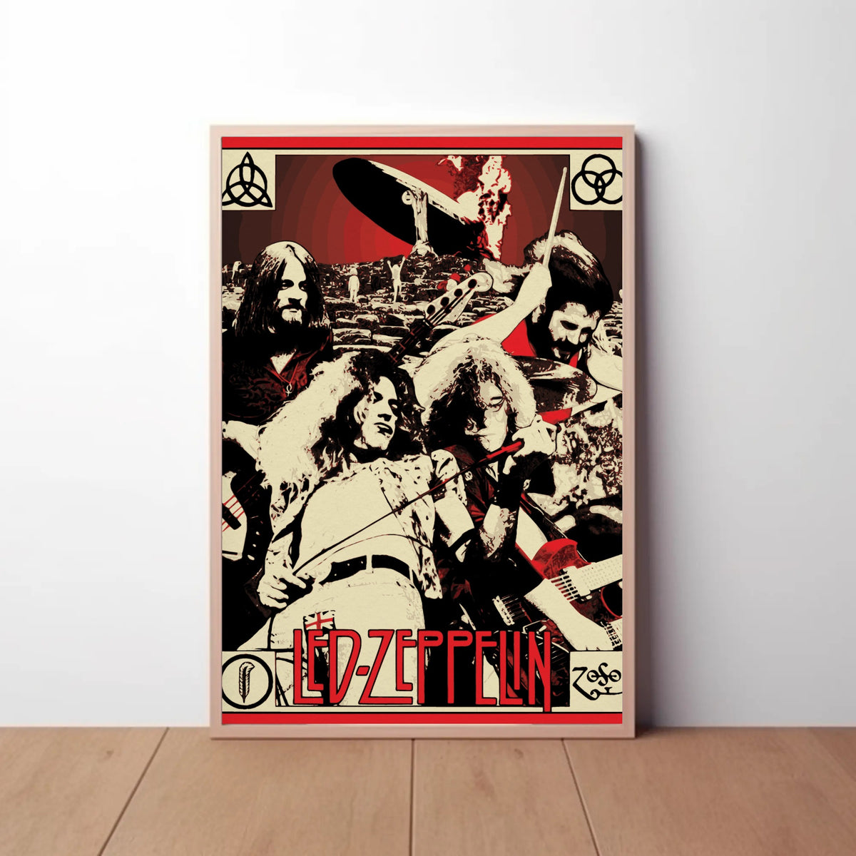 Led Zeppelin Paper Poster