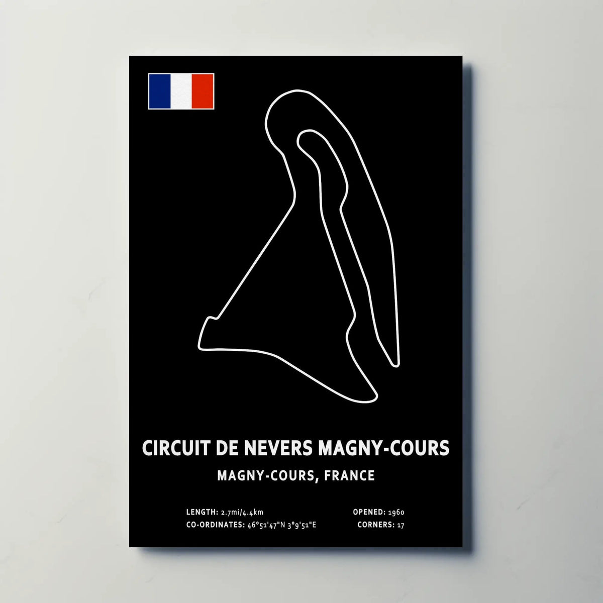 Circuit de Nevers Magny Cours Circuit Paper Poster