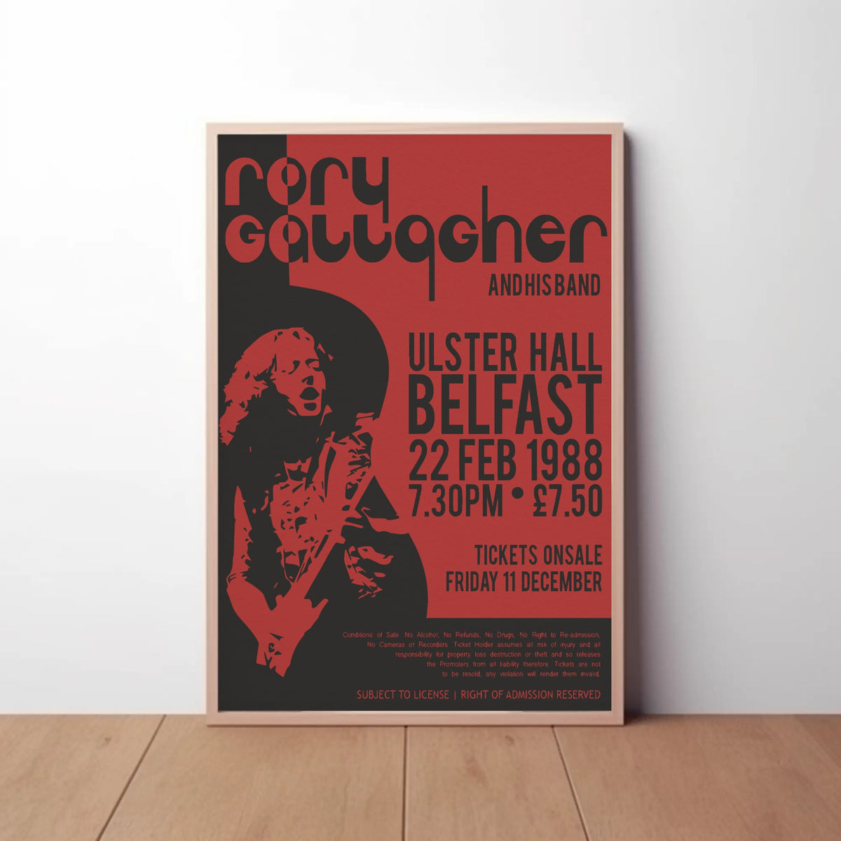 Rory Gallagher Paper Poster