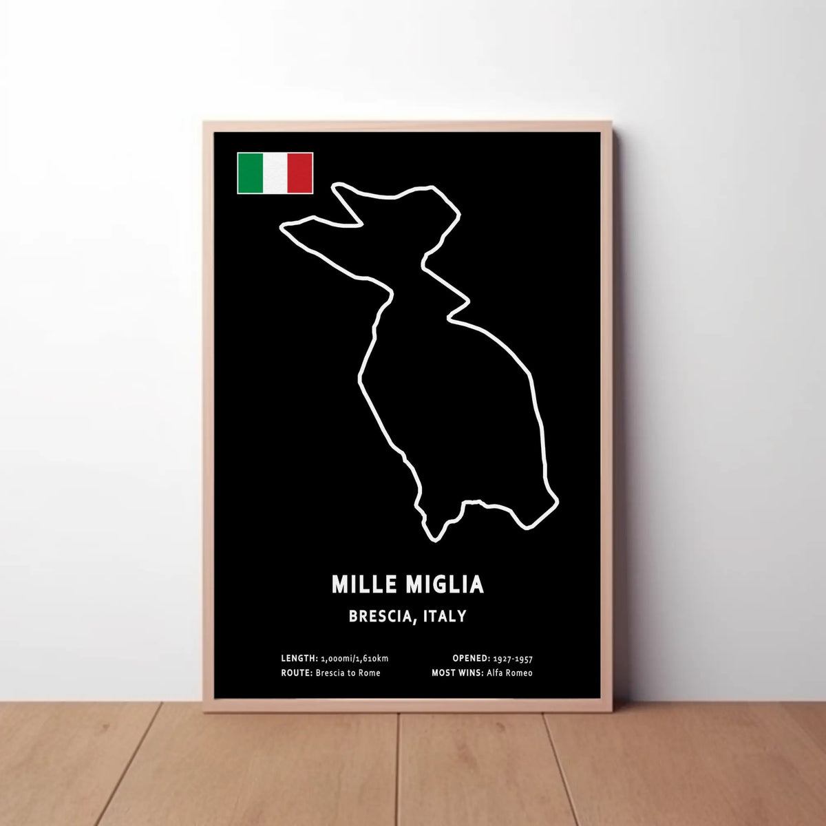 Mille Miglia Paper Poster