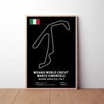 Misano World Circuit Marco Simoncelli Circuit Paper Poster