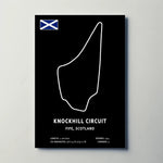 Knockhill Circuit Paper Poster