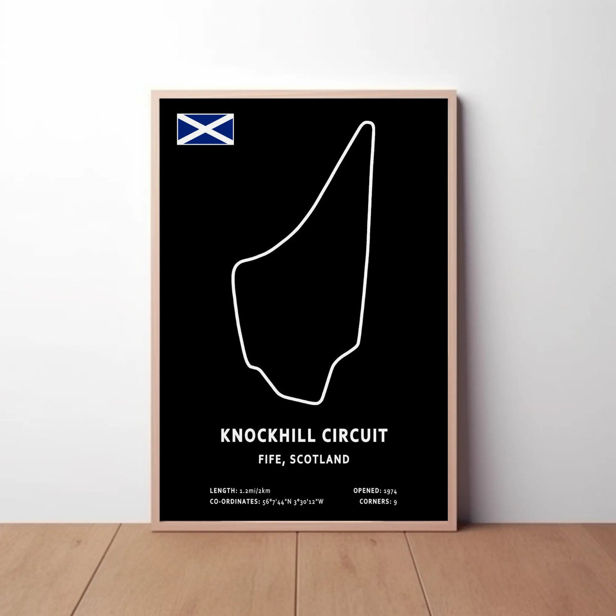 Knockhill Circuit Paper Poster