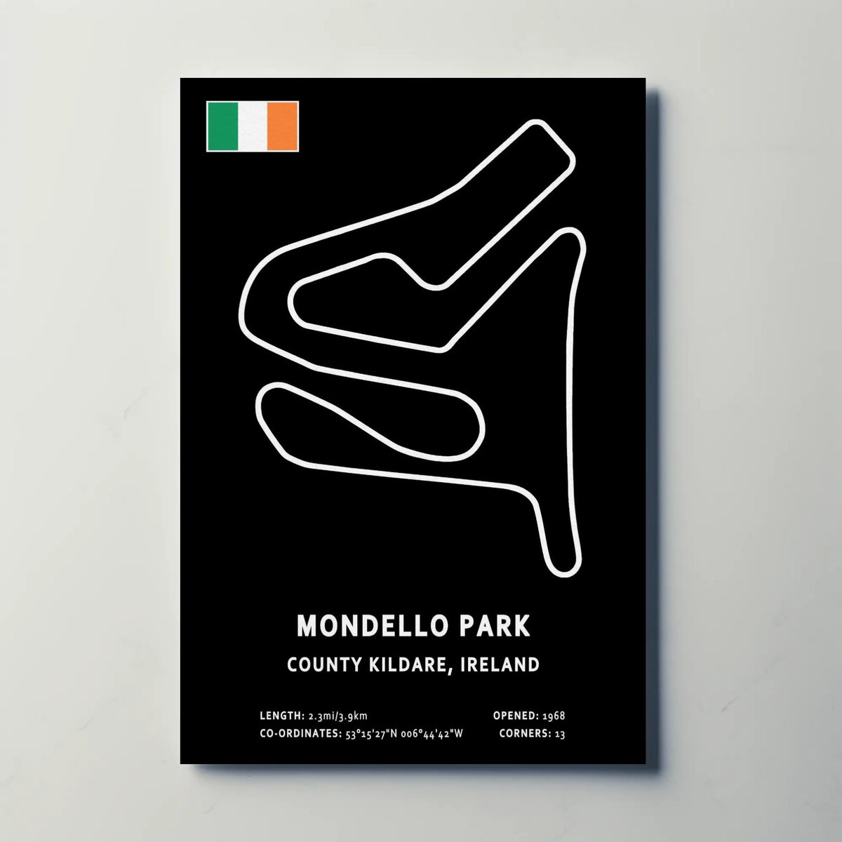Mondello Park Circuit Paper Poster