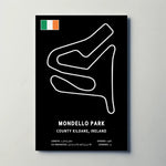 Mondello Park Circuit Paper Poster