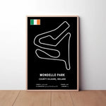 Mondello Park Circuit Paper Poster