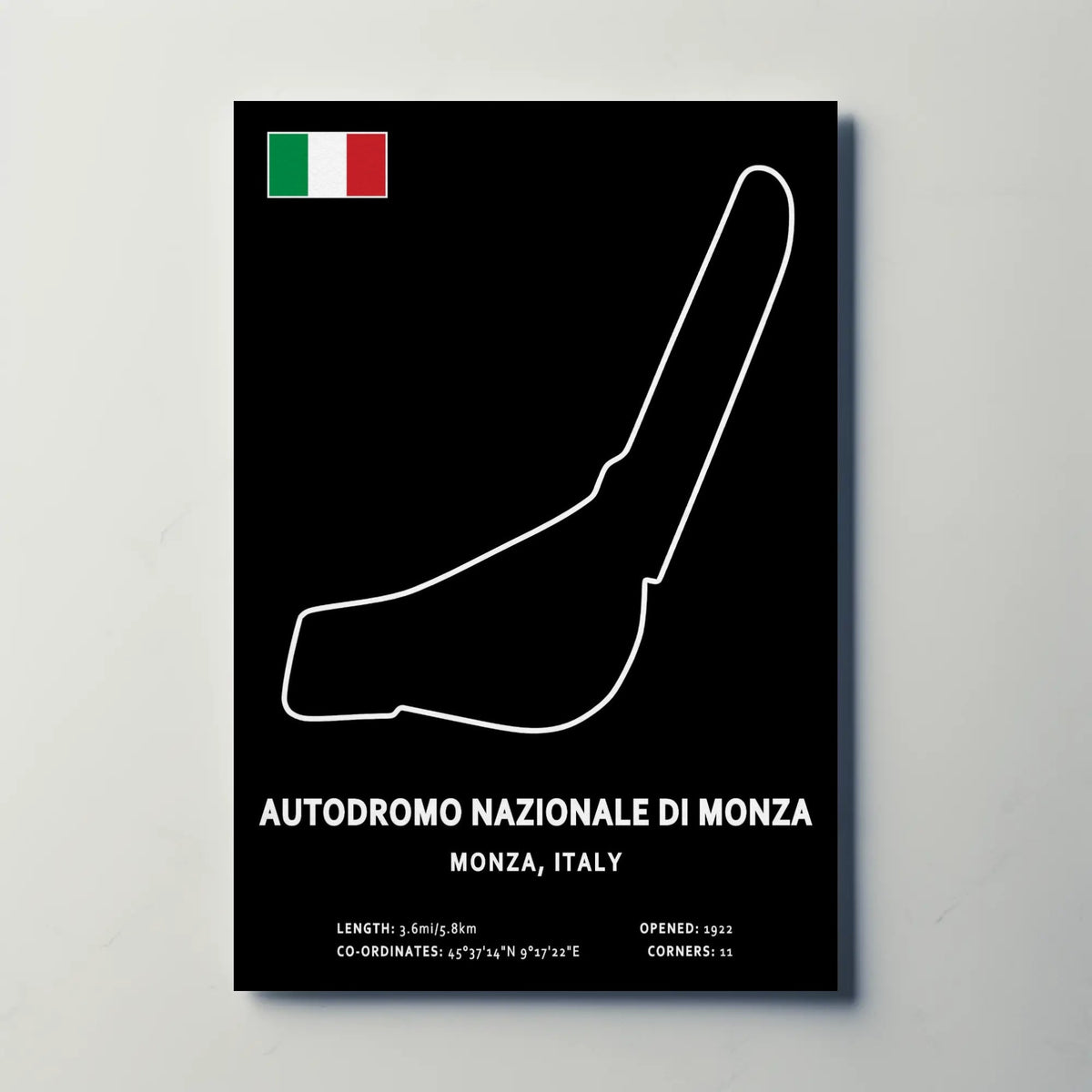 Monza Circuit Paper Poster
